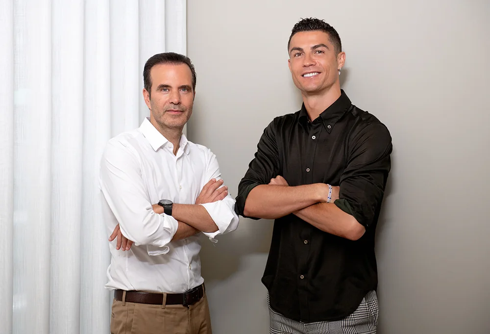 Paulo Ramos y Cristiano Ronaldo, cofundadores de Insparya